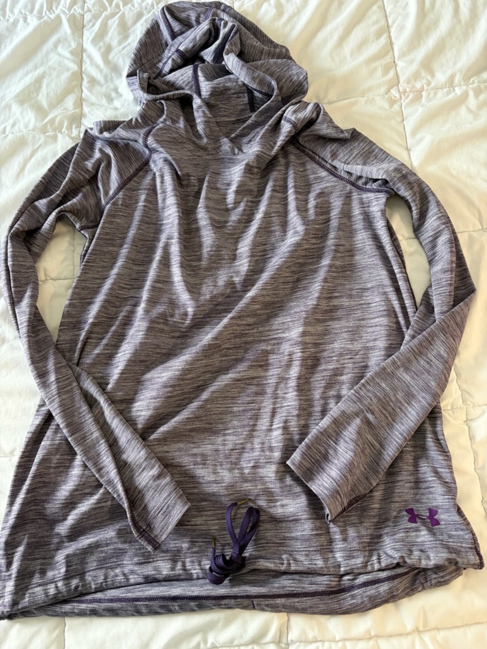 Under Armour Women's Heathered Lavender Pullover Hoodie